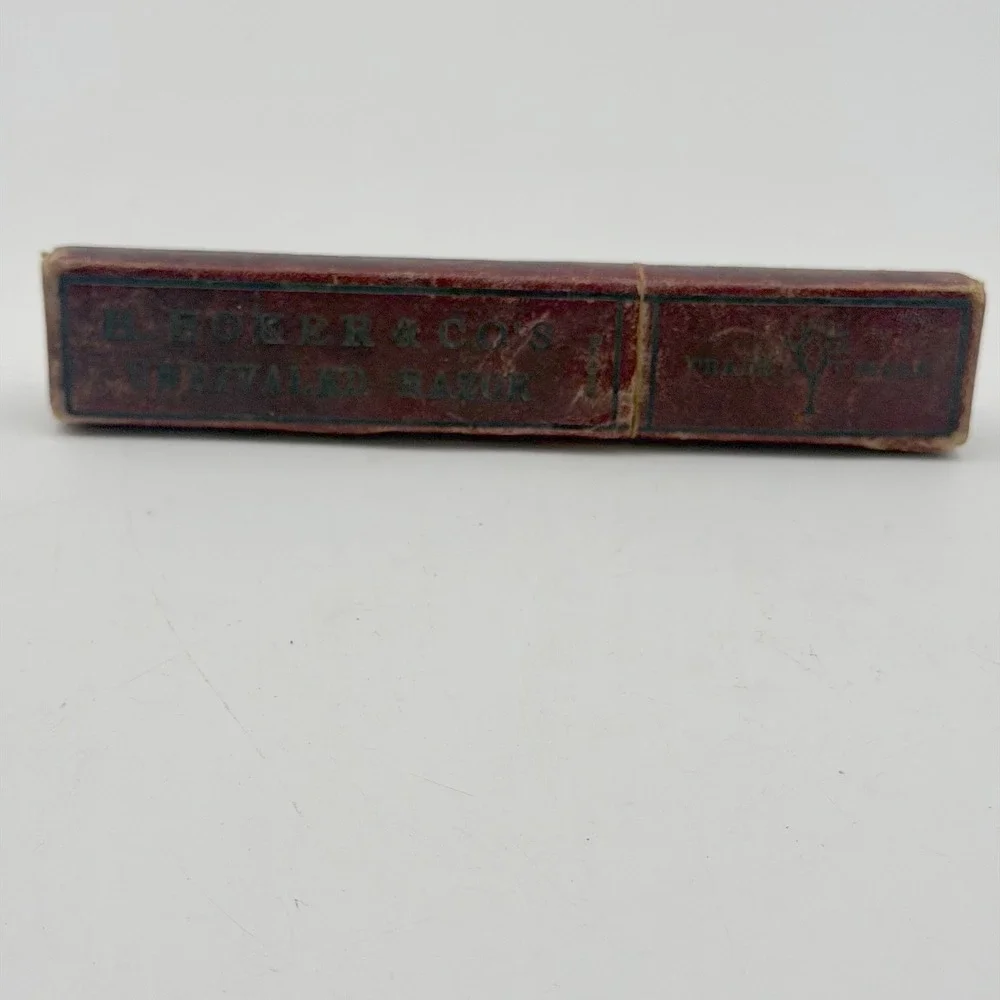 Vintage H. Boker & Co Unrivaled Straight Razor Germany with Original Case
